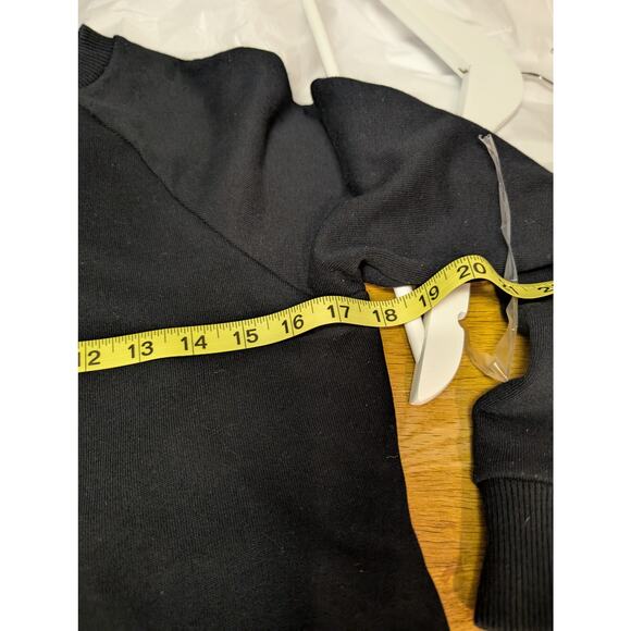 French Connection Sweater MixedMedia Sheer Pleats Classic Casual - Size XS - Picture 8 of 8